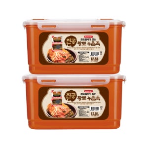 1+1 로이첸 국산 누름독 김치통 12.5L 참숯 황토 이중뚜껑 밀폐용기 쌀보관