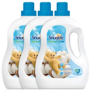 스너글 섬유유연제 허거블 코튼 2L 3개 고농축