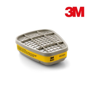 3M방독정화통 마스크 6003K 유기증기 산성가스용 2EA 호흡보호구 필터 정화통