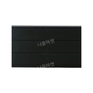 서랍장 가정용 원목 3단 티비장 수납장 높은 거실 인테리어 럭셔리 3단 블랙-(80x40x77) 직접 조립