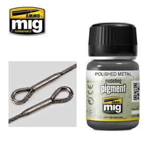 AMMO MIG 미그 웨더링 도료 CG3021 POLISHED METAL 피그먼트