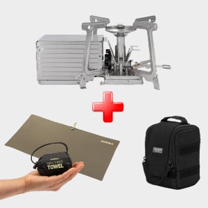 코베아 컨테이너스토브 캠핑 버너 미니 스토브 백패킹 강염버너 휴대용 접이식 파우치포함