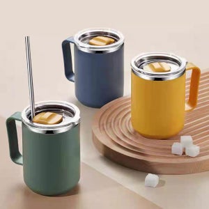 손잡이 스텐 컬러플 머그컵