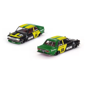 MINI GT 카이도 131 닷선 510 V2 블랙 그린 다이캐스트 자동차 미니어처