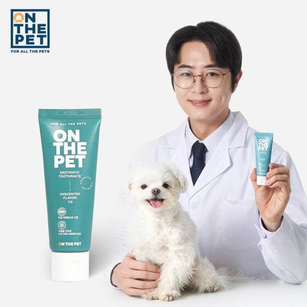 [유기견 보호소 후원] 온더펫 강아지 치약 입냄새 제거 바르는 치약 무향 50g, 1개