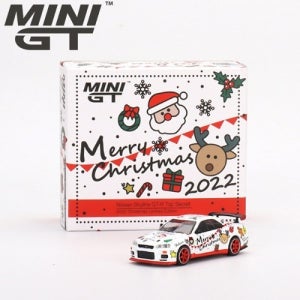 미니지티(387) 1/64 닛산 스카이라인 GT-R (R34) 탑시크릿 2022 크리스마스 에디션