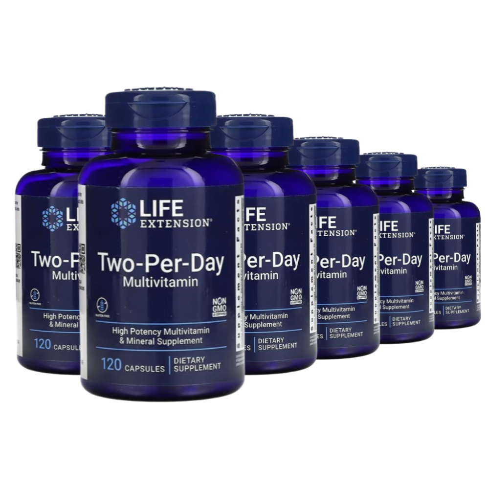 6개 Two per Day 투퍼<b>데이 라이프</b>익스텐션 <b>종합</b> 멀티 Vitamin 비타민 120캡슐
