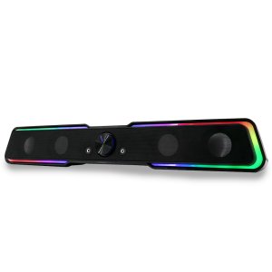유니콘 SB-M9 2세대 레인보우 RGB LED 게이밍 USB 2채널 컴퓨터 PC사운드바 스피커