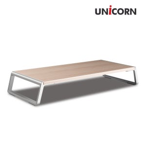 유니콘 UM-WD07 원목 알루미늄 프리미엄 모니터받침대 노트북거치대