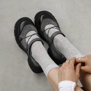 메이블 메리제인 스니커즈 여성 키높이 스니커즈 단화 플랫슈즈