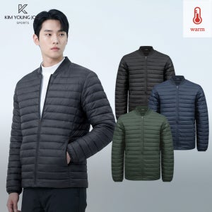 남자 경량패딩 웰론 다운 숏 블루종 패딩 잠바 가을 겨울 남자 정장 점퍼(M5WJ24)