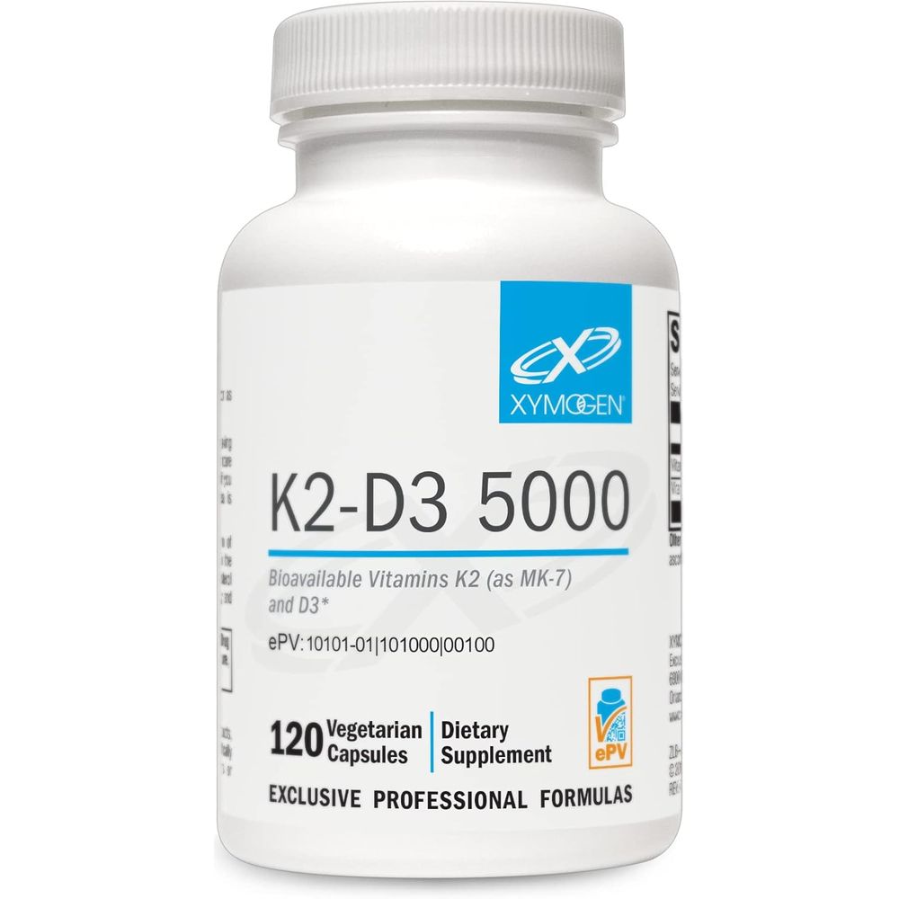 XYMOGEN <b>자이모겐 비타민</b> K2-D3 5000 베지캡슐 120정
