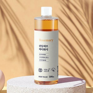 라라스노우 천연 대용량 올인원 바디워시 고보습 캐스틸솝 로즈마리 산들허브 500ml