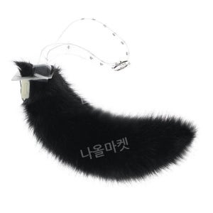 여우 꼬리 분장 구미호 전동 소품 코스프레 움직이는 코스튬 전동구미호 꼬리-화이트 50cm+리모콘