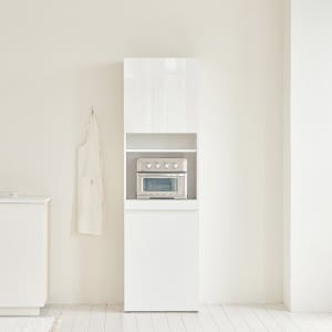 블랑 2000 키큰 수납장 광파오븐수납 BLANC 600x413x2020mm, 6단, 어썸 렌지대 화이트