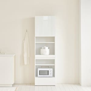 블랑 2000 키큰 수납장 광파오븐수납 BLANC 600x413x2020mm, 6단, 어썸 멀티렌지대 화이트