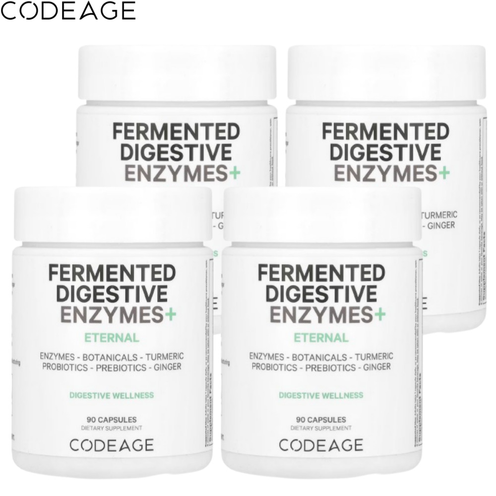 4병 <b>발효 효소</b> 다이제스티브 엔자임 90캡슐 아밀라아제 프로테아제 <b>유산균</b> 코드에이지