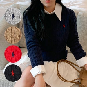[백화점] 폴로 랄프로렌 보이즈 꽈배기 니트 케이블 스웨터