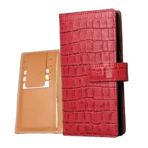 감성메이드 수제 지갑케이스 천연소가죽 카드수납 레드, 갤럭시A퀀텀-A71 5G용