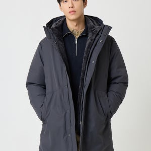 에디션 남성 후디 구스다운 에코퍼 롱 사파리_NEE4FP1902