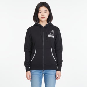 캉골 후드집업 로고 남녀공용 블랙 K96155 빅로고