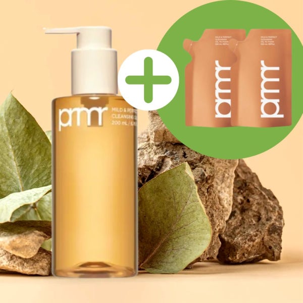 프리메라 마일드 앤 퍼펙트 클렌징 오일 투 폼 200ml 본품 1개+100ml 리필 2개