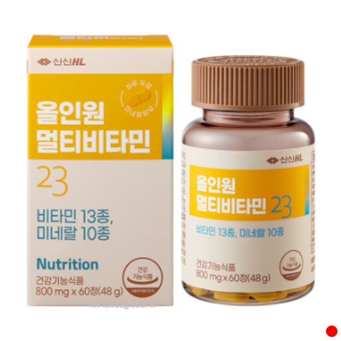 <b>신신제약</b> 올인원 멀티<b>비타민</b> 23 미네랄 항산화 60정