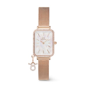 다니엘 웰링턴 QUADRO CRYSTAL ZODIAC MELROSE 조디악 패션 메탈시계