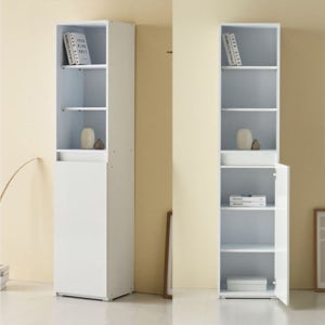 상단하단 6단 오픈도어형 멀티 40cm 수납장 카페 인테리어 선반장