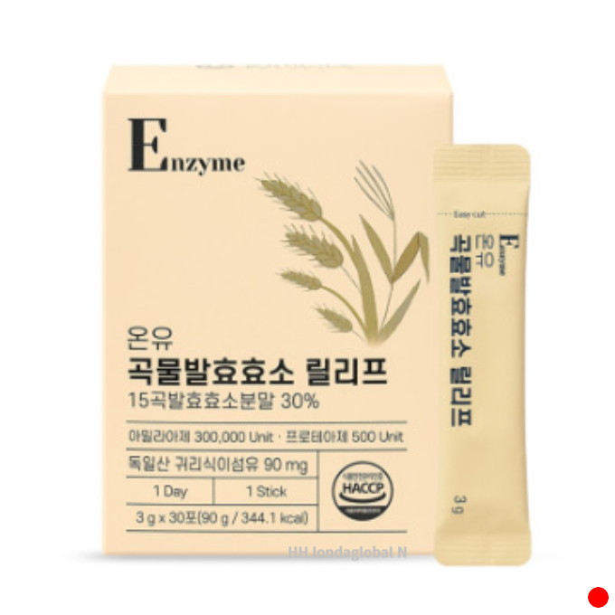 <b>온유</b>바이오 <b>곡물발효효소 릴리프</b> 탄수화물 분해 30포