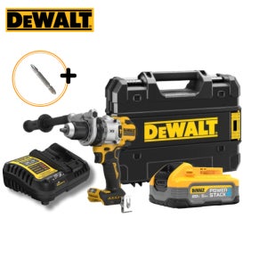 디월트 DCD1007H1 20V MAX 충전 프리미엄 해머드릴 드라이버 파워스택 5.0Ah 배터리 1개 세트