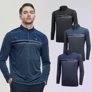 김영주 스포츠 남성 골프웨어 겨울 티셔츠 기모 골프복 상의 긴팔티셔츠 (M5WT51)