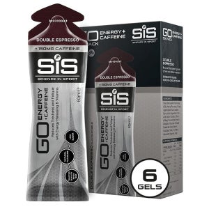 SIS 에너지젤 6개입 1팩 더블 에스프레소 Science in Sport Energy Gel Pack, SIS Energy Gel + Caffeine