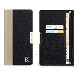 갤럭시A6 2018 케이스 듀얼레더 천연가죽 플립형 다이어리 A600