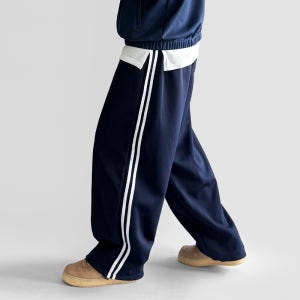 와이드트레이닝팬츠 남자 벌룬 핏 스웻 트랙 팬츠 통 넓은 통큰 바지