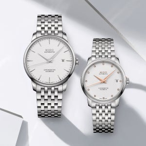 (5종 선물) 미도 바론첼리 크로노미터 M027.408.11.031.00 M027.208.11.036.00 메탈시계 커플시계 백화점AS