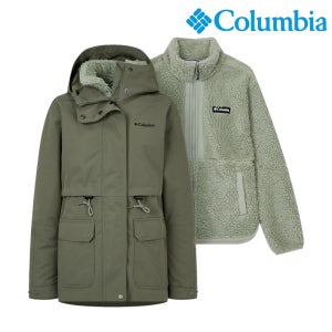컬럼비아 여성 바람막이 방수 보온 발열 자켓 플리스 내피+외피 아웃도어 점퍼 R3825