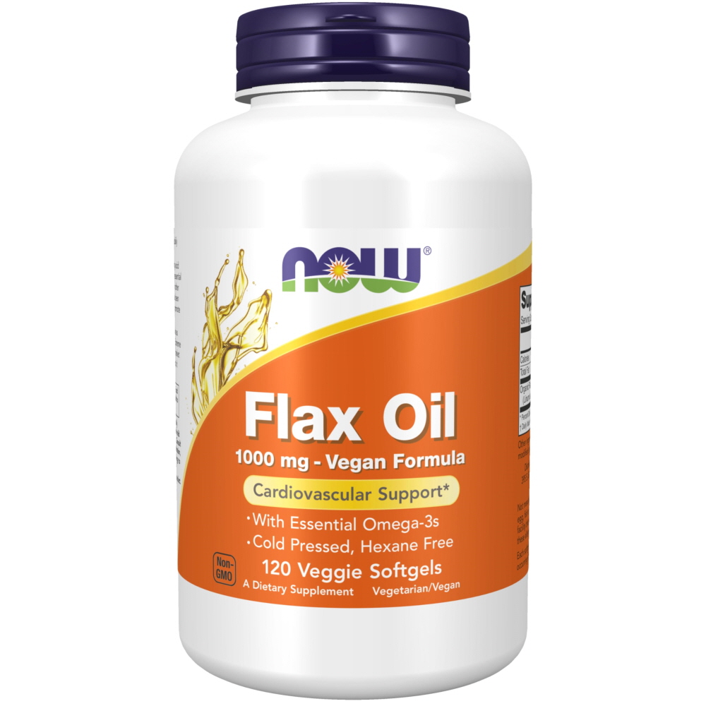 나우푸드 <b>플랙스 오일 1000mg</b> 120정 NOW Flax Oil