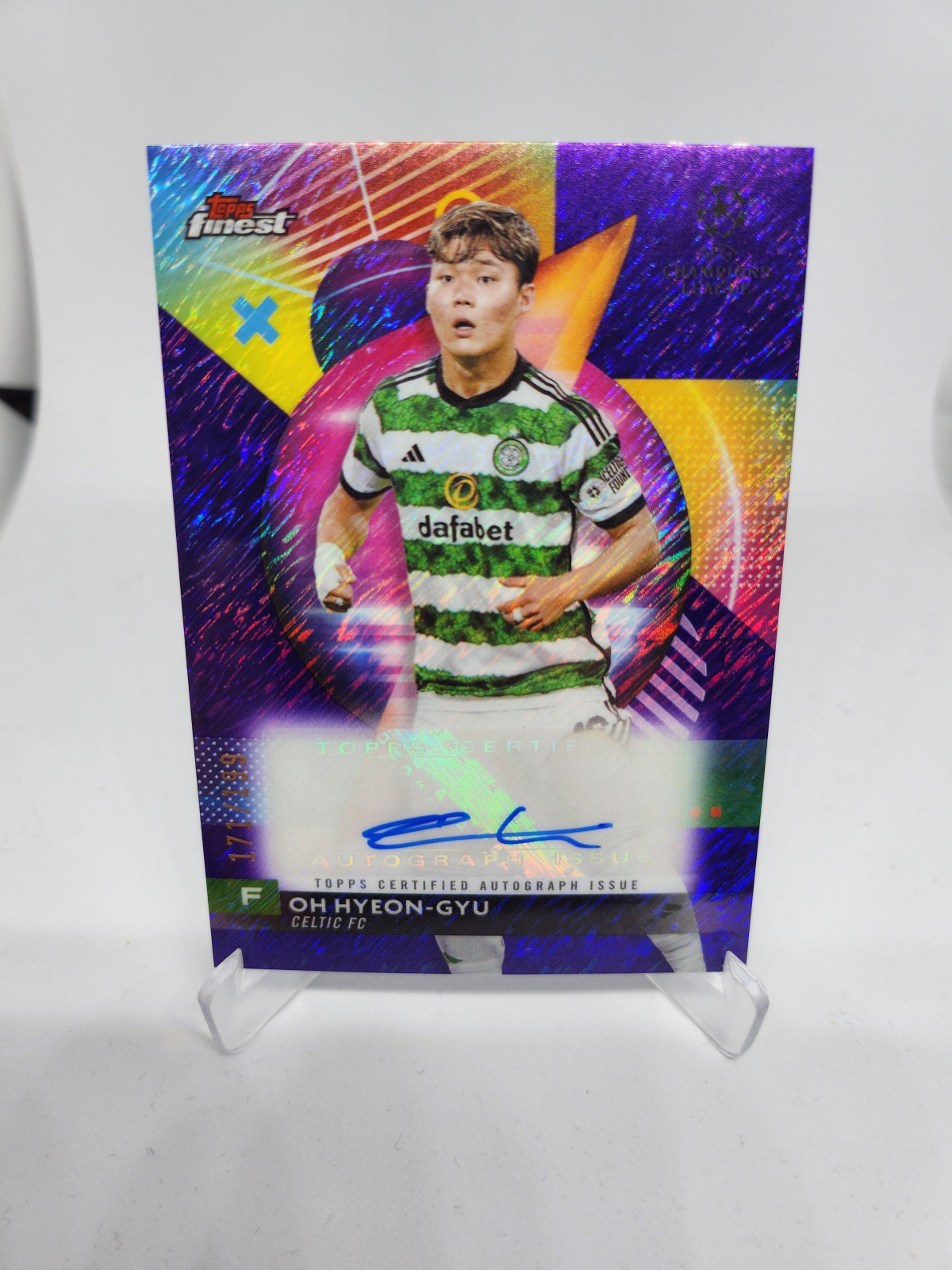 오현규싸인카드 2023 Topps Finest 199장 한정판 친필싸인 루키 RC 오토카드