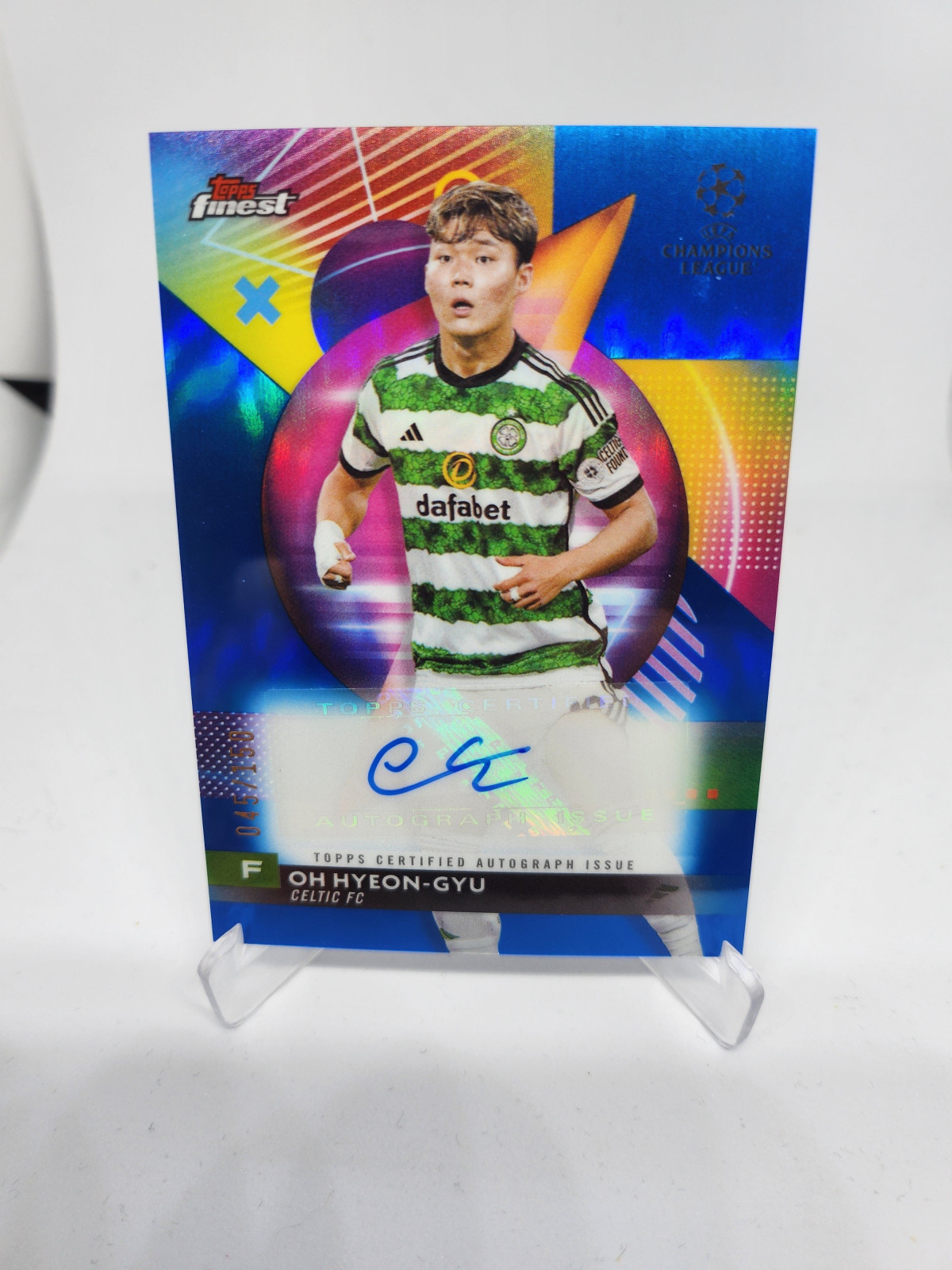오현규오토카드 150장 한정판 2023 Topps Finest 친필싸인 루키 RC 오토카드