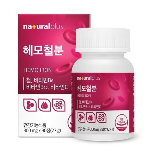 <b>내츄럴플러스</b> 헤모철분 300mg x 90정