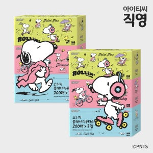 피너츠 스누피 2겹 플레이 미용티슈 각티슈 200매, 2개