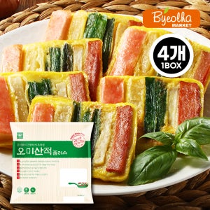 사옹원 오미산적 플러스 2kg x4개 (1박스) 업소용 대용량 한식 반찬 식당용 꼬지전