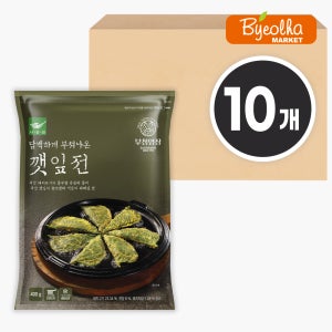 사옹원 부침명장 깻잎전 400g (10개) 대용량 명절 음식 차례 모듬 전 야식 간식