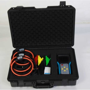 3상 전력 품질 측정기 분석기 전력망 테스트기 디지털 36mm 호스트 + 36mm 코일 3개 + 케이스