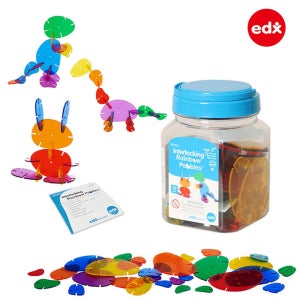 놀이와 학습을 동시에 EDX 인터락킹 무지개 조약돌 창의력 조카선물 어린이집