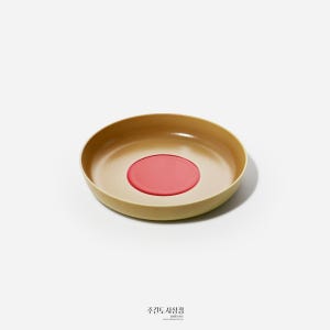 1616 아리타재팬 S&B 라이트 브라운 레드 플레이트 130 / 디저트 안주 도자기 그릇