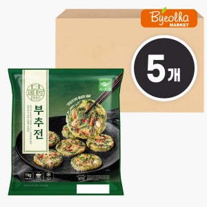 사옹원 더 제대로 만든 부추전 1kg (5개) 대용량 식당용 냉동 간편 조리 반찬 한식