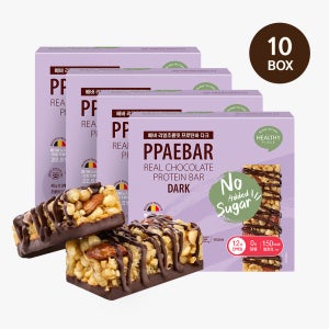 저당 단백질바 빼바 리얼초콜릿 프로틴바 크리스마스 간식 선물 다크, 9개입, 10개