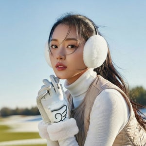 인콘트로 극세사 겨울 윙 골프장갑 양손 방한 필드용 여성 남성